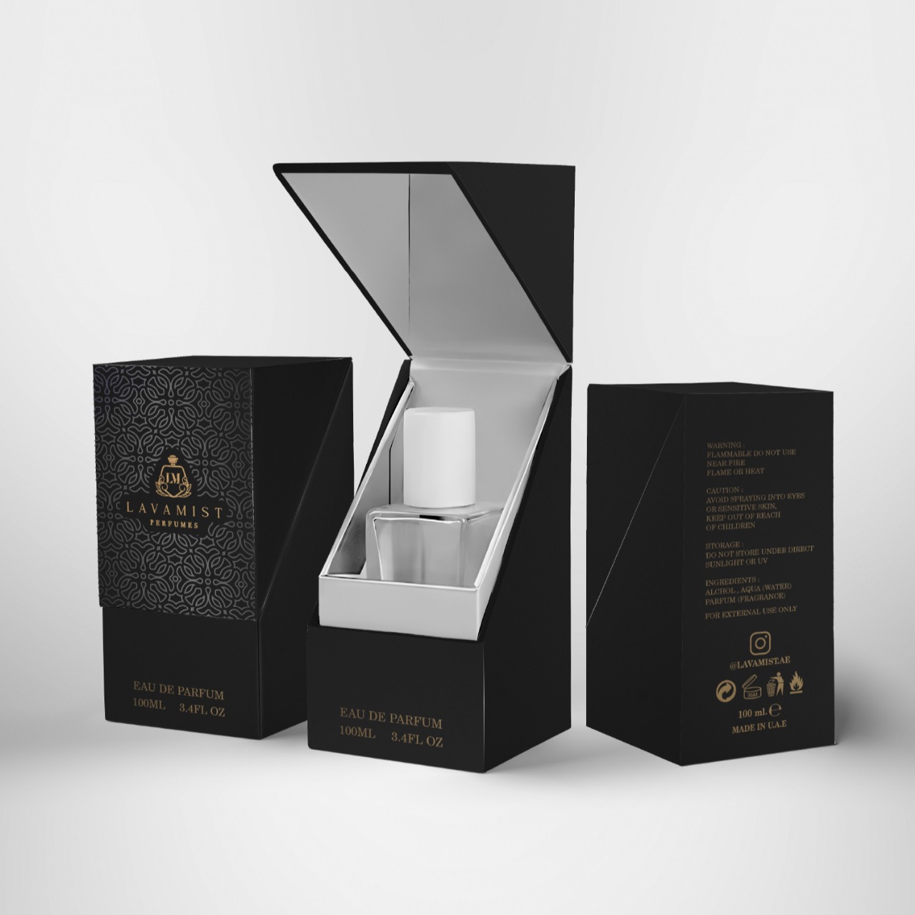 Hard cover perfume box.   P001